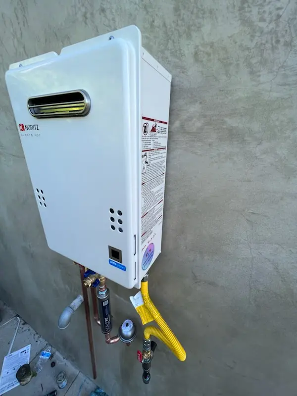 Tankless water heater installation for Huron homes